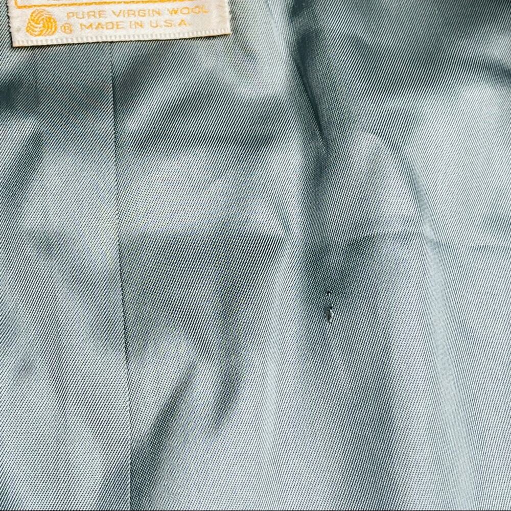 Pendleton grey wool single button vintage jacket - image 14